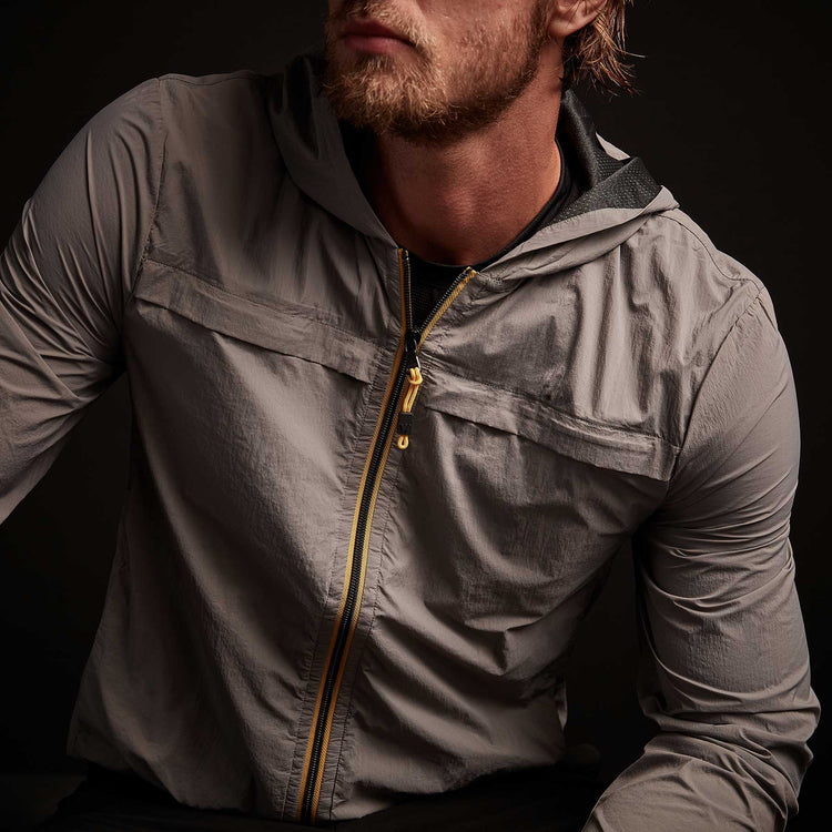 Y/OSEMITE Nylon Windbreaker - Ash Grey | James Perse Los Angeles
