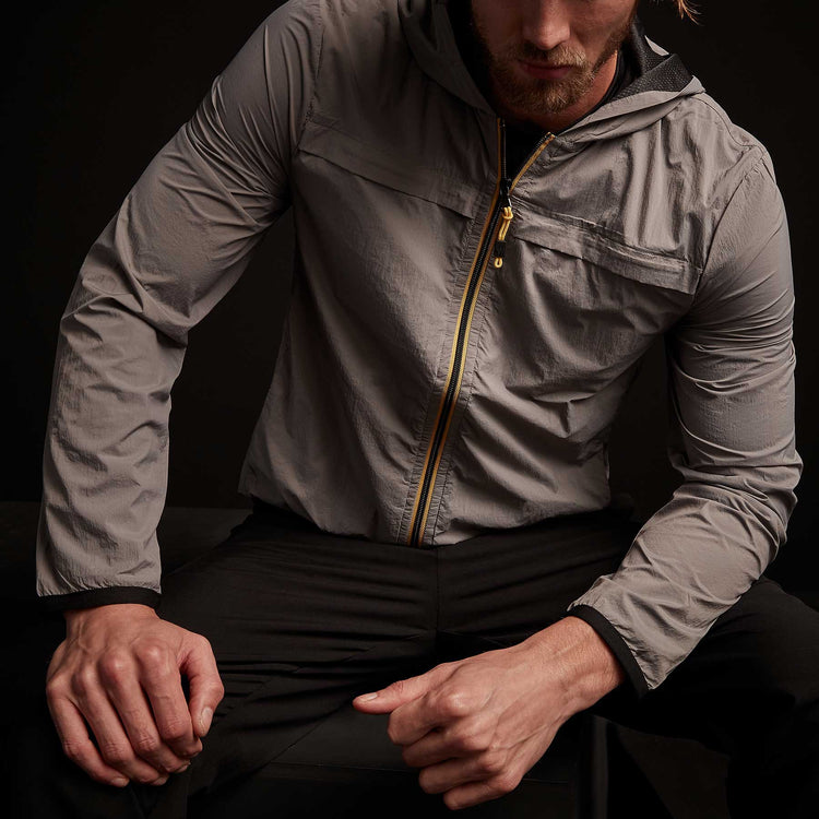 Y/OSEMITE Nylon Windbreaker - Ash Grey | James Perse Los Angeles