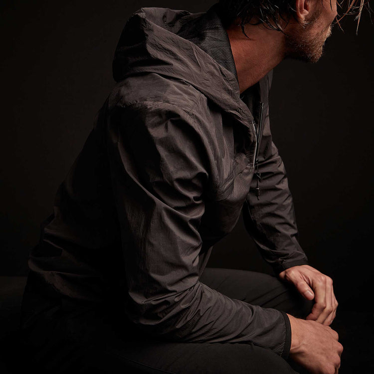 Y/OSEMITE Nylon Windbreaker - Black | James Perse Los Angeles