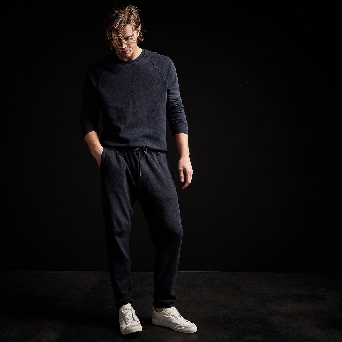 Thermal Sweat Pant in Blue Oil | James Perse Los Angeles 