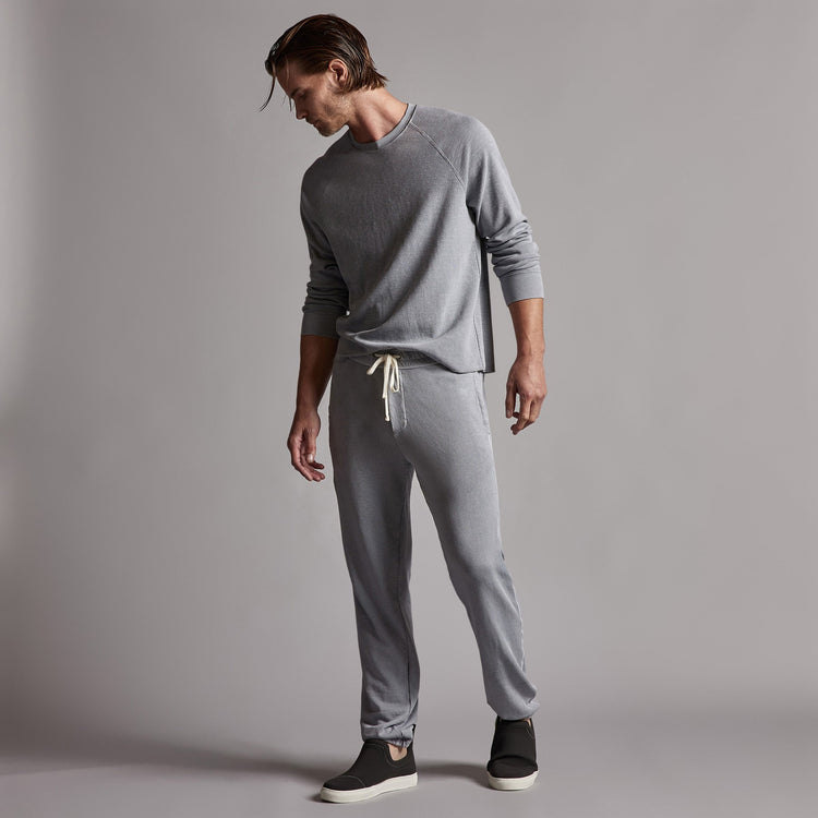 Long Sleeve Thermal Raglan in Breeze Pigment | James Perse Los Angeles