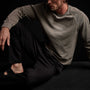 Long Sleeve Thermal Raglan - Greystone Pigment | James Perse Los Angeles