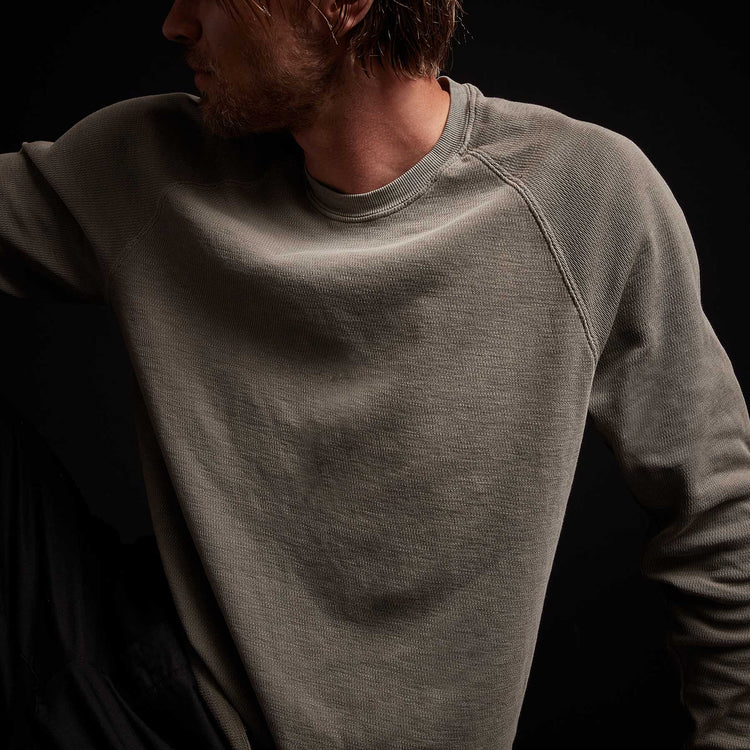 Long Sleeve Thermal Raglan - Greystone Pigment | James Perse Los Angeles