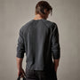 Long Sleeve Thermal Raglan in Magma Pigment | James Perse Los Angeles