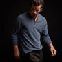 Long Sleeve Thermal Henley in Sea Captain Pigment | James Perse Los Angeles