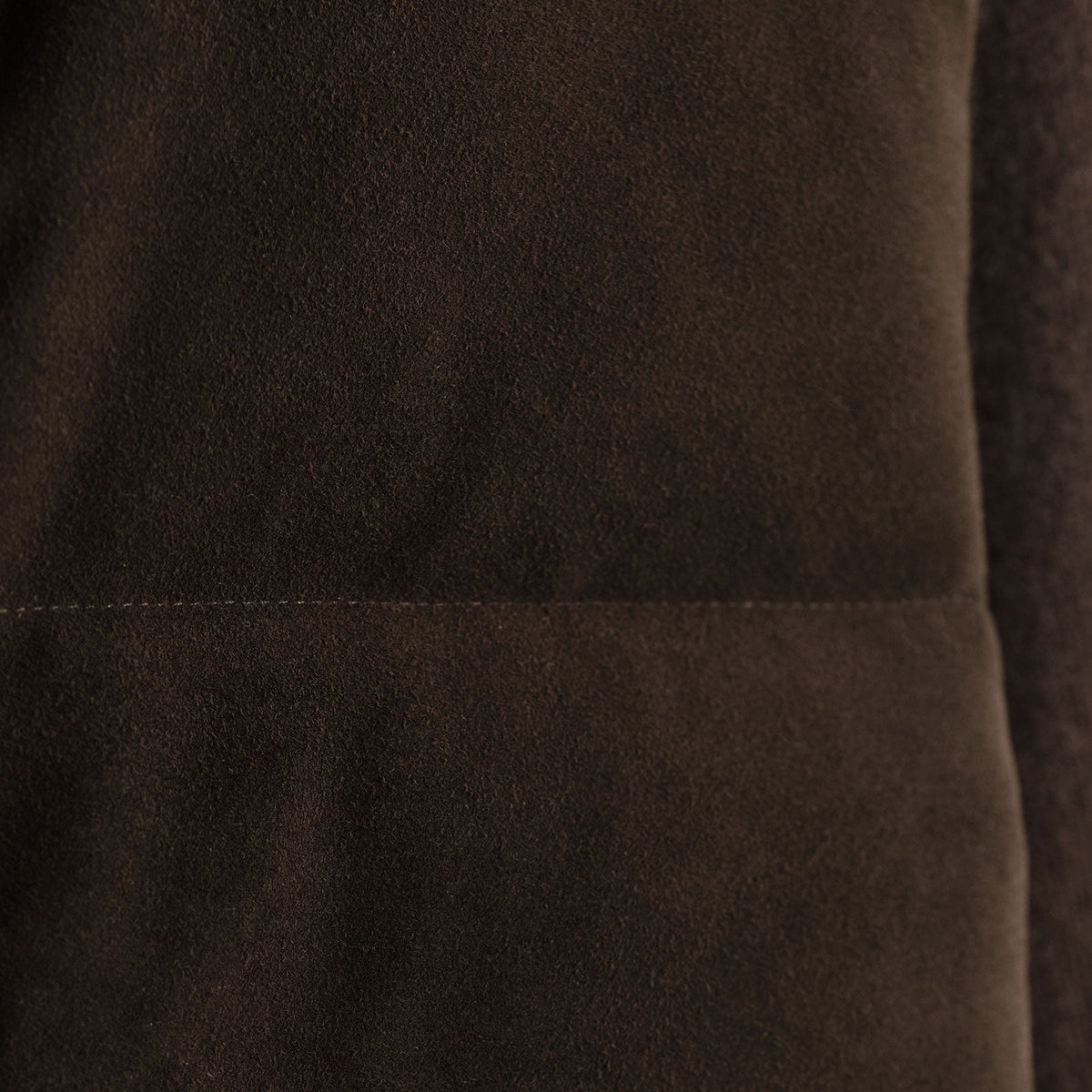 Suede Front Zip Up Sweater  in Bronco | James Perse Los Angeles