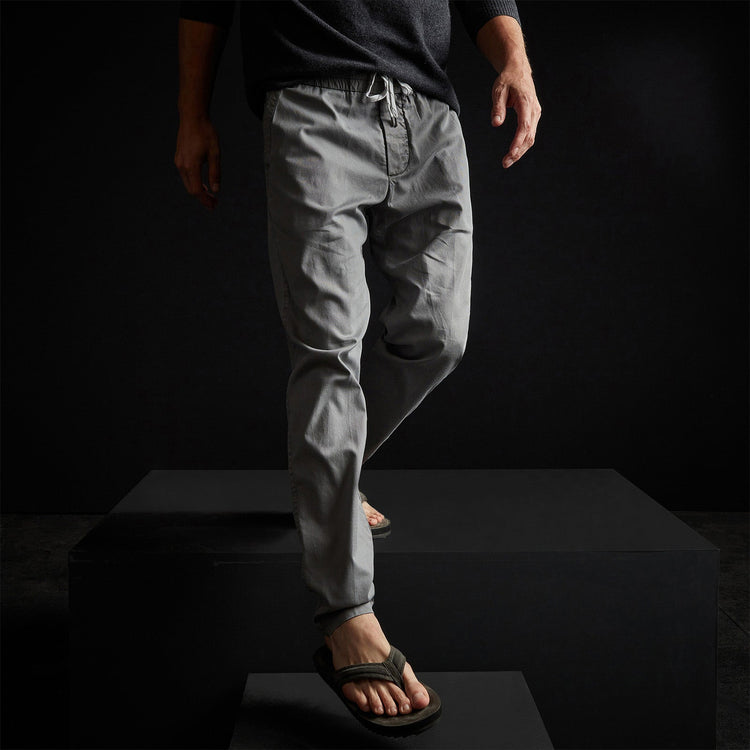 Stretch Canvas Work Pant In Silver Grey Pigment | James Perse Los Angeles