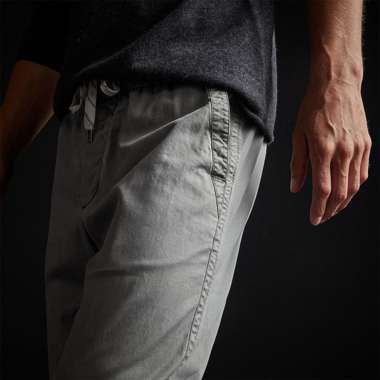 Stretch Canvas Work Pant In Silver Grey Pigment | James Perse Los Angeles