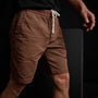 Stretch Canvas Work Short - Malt Pigment | James Perse Los Angeles