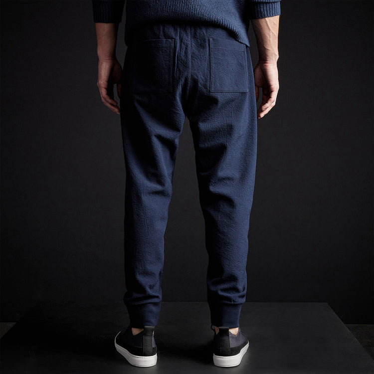 Stretch Wool Pant in Deep Navy | James Perse Los Angeles