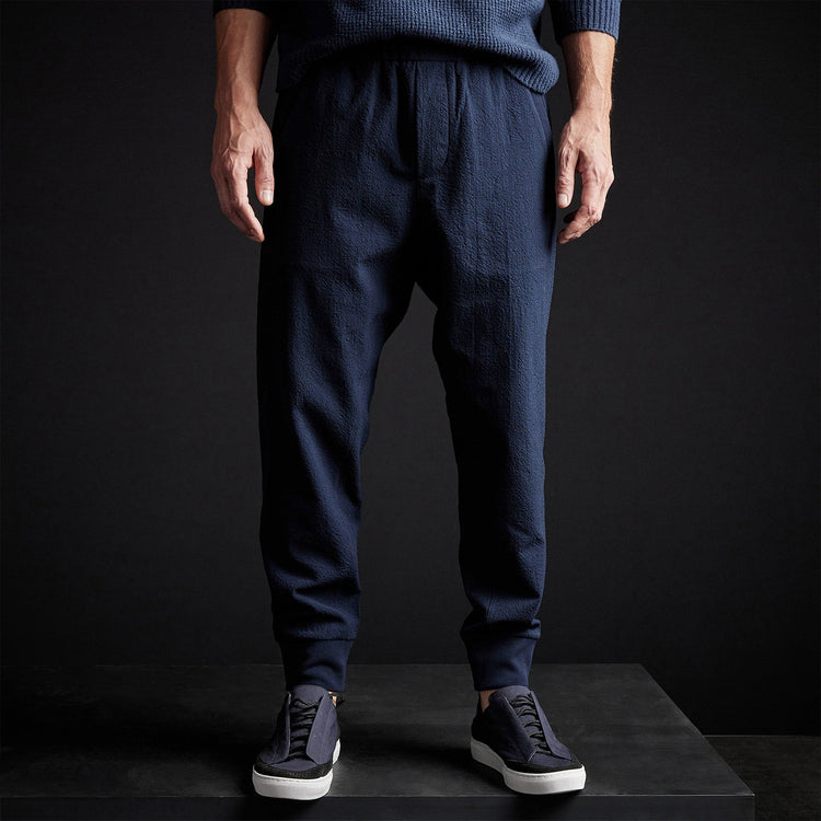 Stretch Wool Pant in Deep Navy | James Perse Los Angeles