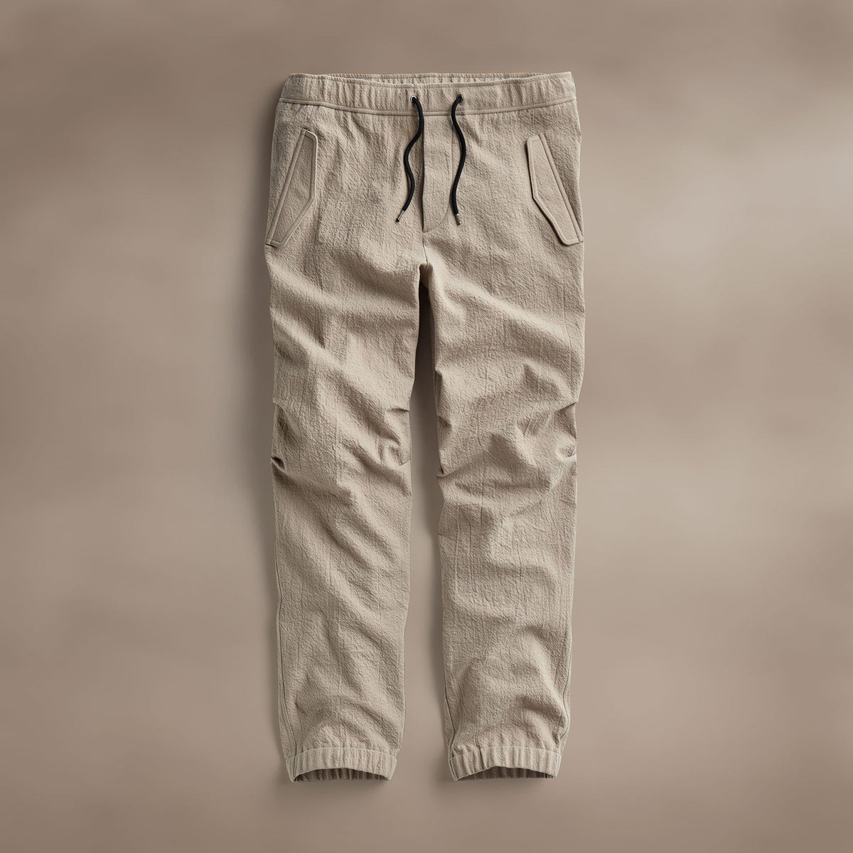 Stretch Poly Wool Flight Pant in Light Tan | James Perse Los Angeles