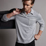 Sueded Jersey Rugby Polo in Breeze Pigment | James Perse Los Angeles