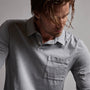 Sueded Jersey Rugby Polo in Breeze Pigment | James Perse Los Angeles
