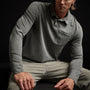 Sueded Jersey Rugby Polo in Fin Pigment | James Perse Los Angeles