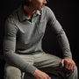 Sueded Jersey Rugby Polo in Fin Pigment | James Perse Los Angeles