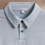 Sueded Jersey Rugby Polo in Grey Glacier Pigment | James Perse Los Angeles