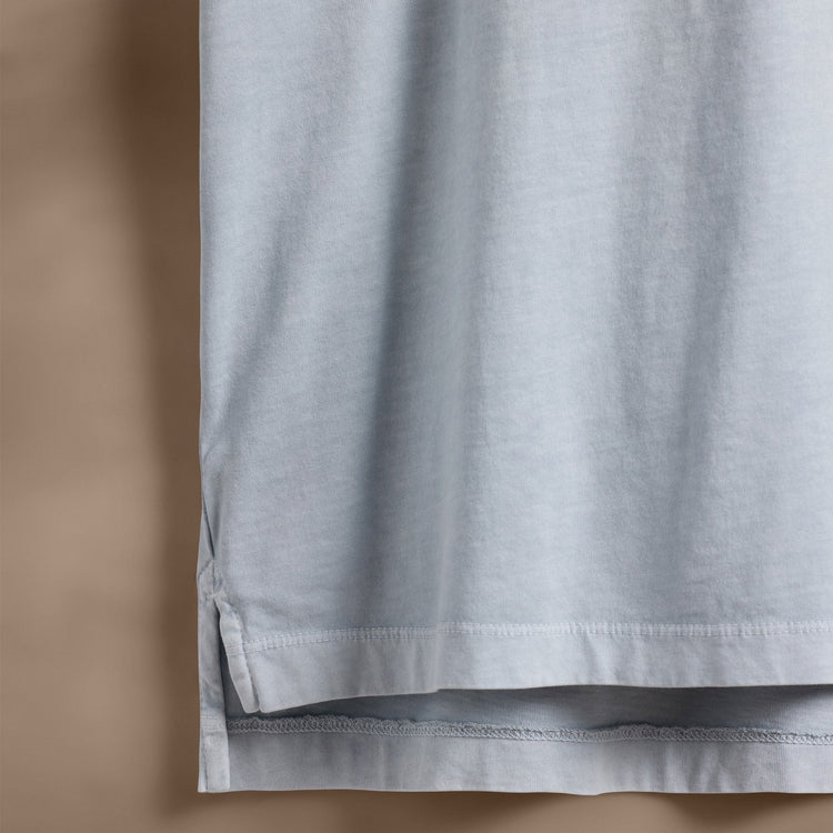 Sueded Jersey Rugby Polo in Grey Glacier Pigment | James Perse Los Angeles