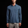Sueded Jersey Rugby Polo in Lake Pigment | James Perse Los Angeles