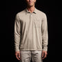 Sueded Jersey Rugby Polo in Mineral Pigment | James Perse Los Angeles