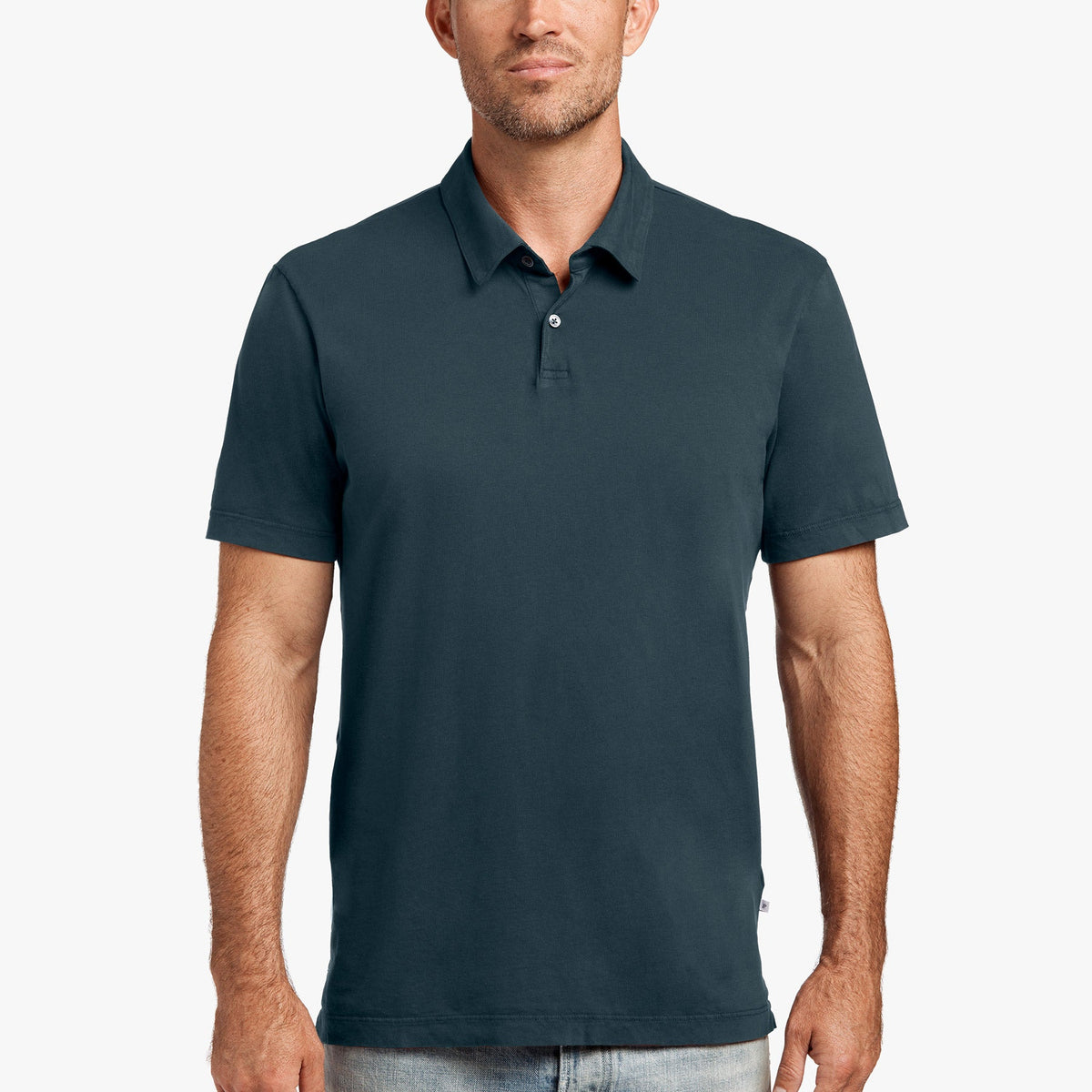 Sueded Jersey Polo - Liquid | James Perse Los Angeles