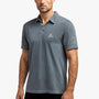 Sueded Jersey Mountain Graphic Polo In North Pigment | James Perse Los Angeles