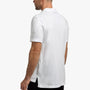 Sueded Jersey Mountain Graphic Polo In White | James Perse Los Angeles