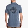 Sueded Jersey Lotus Graphic Polo in North Pigment | James Perse Los Angeles
