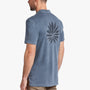 Sueded Jersey Lotus Graphic Polo in North Pigment | James Perse Los Angeles