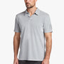 Sueded Jersey Lotus Graphic Polo In Paver Pigment | James Perse Los Angeles