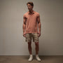 Sueded Jersey Polo in Adobe Pigment | James Perse Los Angeles