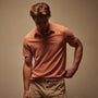 Sueded Jersey Polo in Adobe Pigment | James Perse Los Angeles