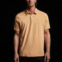 Sueded Jersey Polo in Apricot Pigment | James Perse Los Angeles 