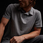 Sueded Jersey Polo - Arsenic Pigment | James Perse Los Angeles