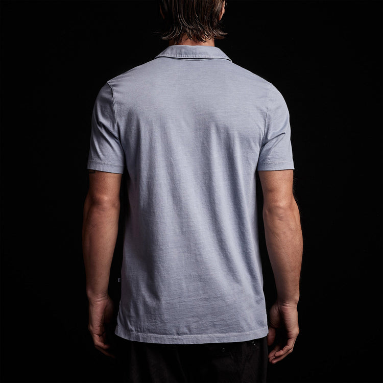 Sueded Jersey Polo in Aura Pigment | James Perse Los Angeles