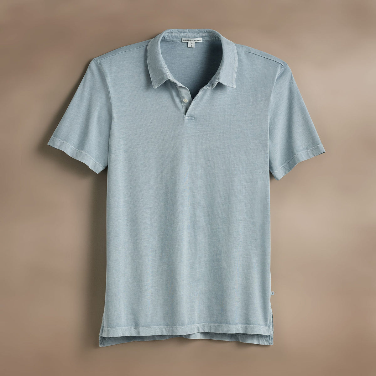 Sueded Jersey Polo in Azure Pigment | James Perse Los Angeles