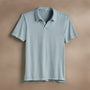 Sueded Jersey Polo in Azure Pigment | James Perse Los Angeles