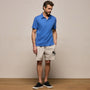 Sueded Jersey Polo in Baltic Blue | James Perse Los Angeles