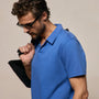 Sueded Jersey Polo in Baltic Blue | James Perse Los Angeles