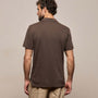 Sueded Jersey Polo in Bark Pigment | James Perse Los Angeles