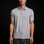 Sueded Jersey Polo in Blue Fog Pigment | James Perse Los Angeles