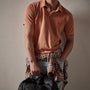 Sueded Jersey Polo in Bonfire Pigment | James Perse Los Angeles