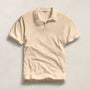 Sueded Jersey Polo in Buttercream Pigment | James Perse Los Angeles