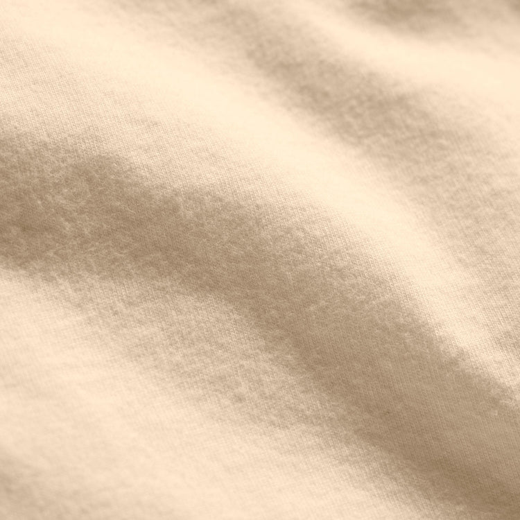 Sueded Jersey Polo in Buttercream Pigment | James Perse Los Angeles