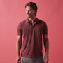 Sueded Jersey Polo in Claret Pigment | James Perse Los Angeles