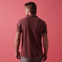 Sueded Jersey Polo in Claret Pigment | James Perse Los Angeles