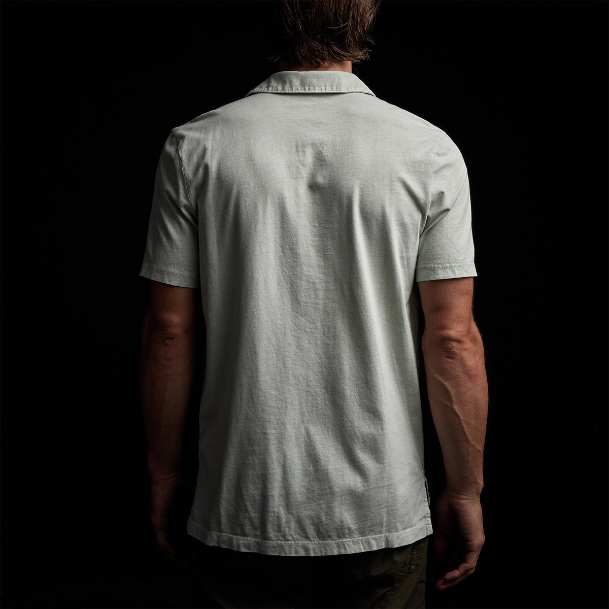 Sueded Jersey Polo in Celery Pigment | James Perse Los Angeles