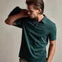 Sueded Jersey Polo in Canopy Pigment | James Perse Los Angeles