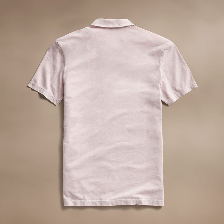 Sueded Jersey Polo in Degas Pigment | James Perse Los Angeles