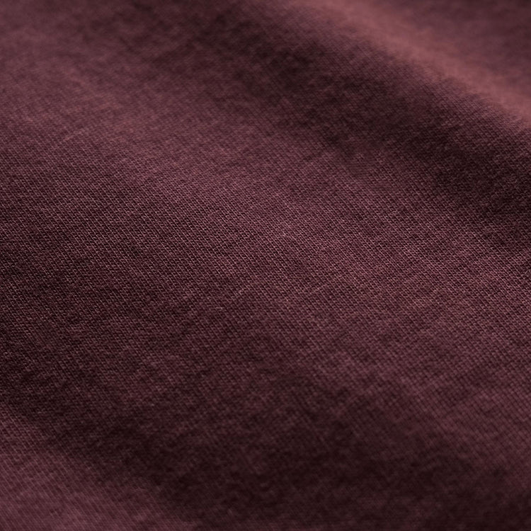 Sueded Jersey Polo in Dark Plum | James Perse Los Angeles